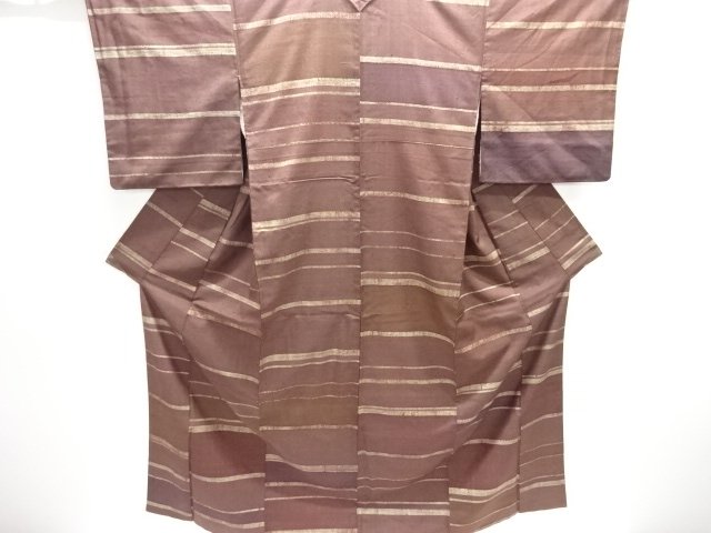JAPANESE KIMONO / FUSHI TSUMUGI / ABSTRACT STRIPE