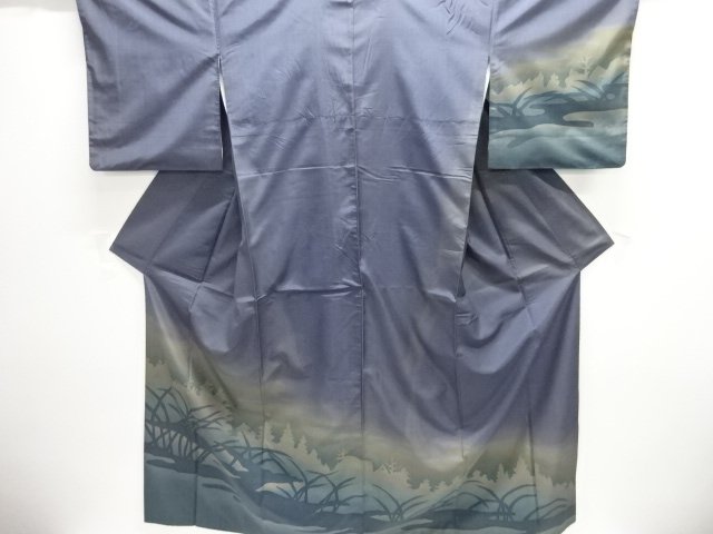JAPANESE KIMONO / OSHIMA TSUMUGI / SILK / PLANTS