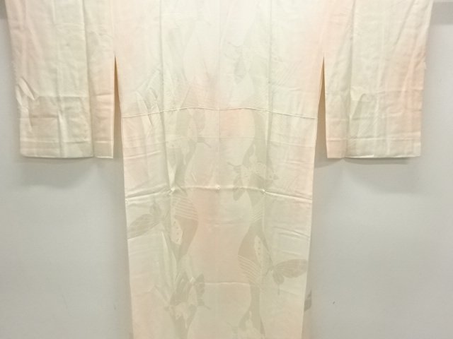 蝶模様織出し長襦袢