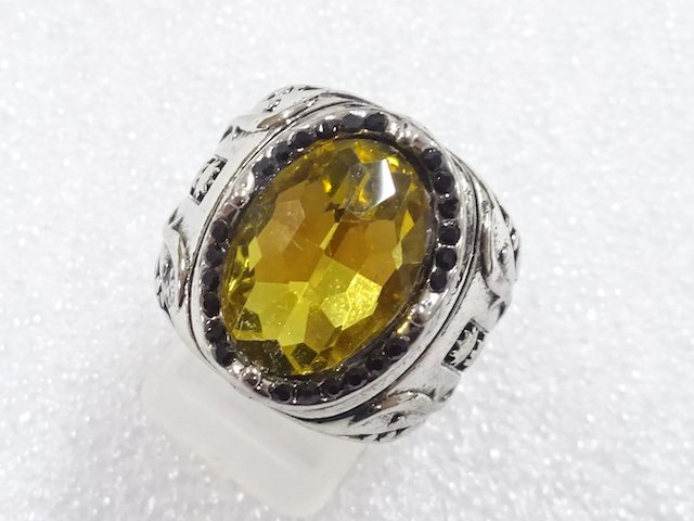 Colored stone ring (size 17)