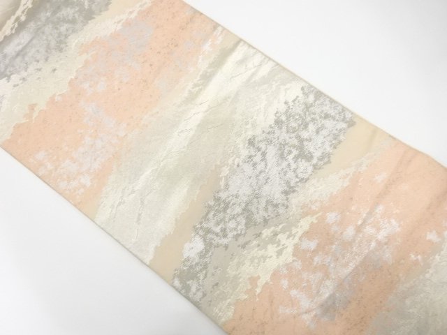 アンティーク　山並模様織り出し袋帯（材料）