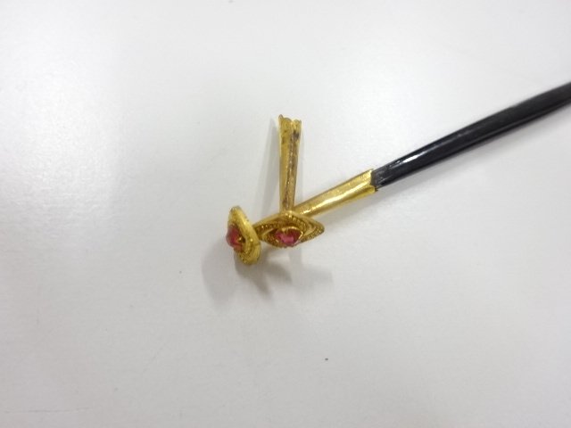 アンティーク　彫金　笄
