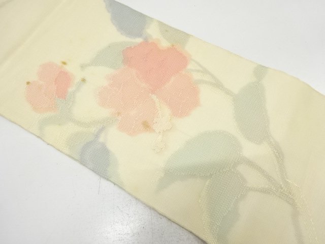 アンティーク　紗　枝花模様袋帯（材料）