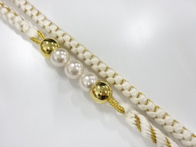 未使用品　正絹　振袖用　手組帯締め