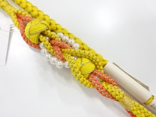 未使用品　正絹　振袖用　手組帯締め