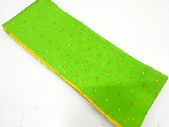JAPANESE HANHABA OBI / WOVEN ASANOHA