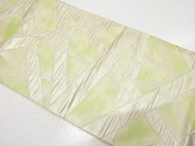 アンティーク　竹格子模様織り出し袋帯（材料）