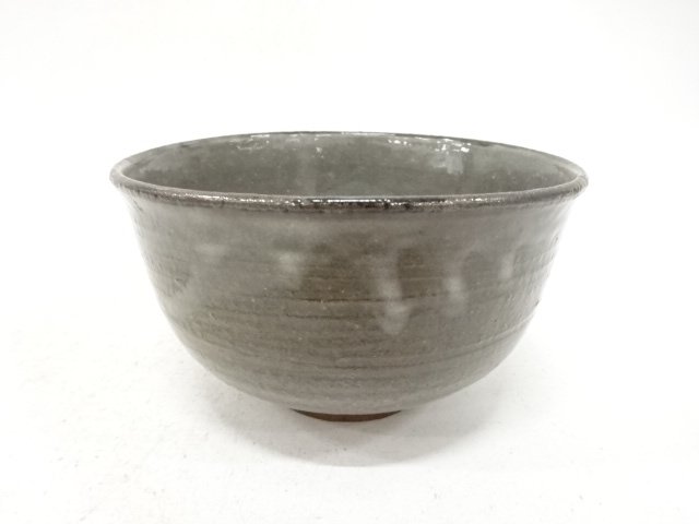 作家物　灰釉　茶碗(保護箱付)