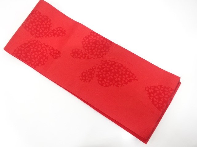 JAPANESE KIMONO / YUKATA OBI / WOVEN SAKURA & BUTTERFLY