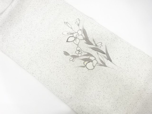 JAPANESE NAGOYA OBI / FLOWER & SCATTERED NORI PATTERN