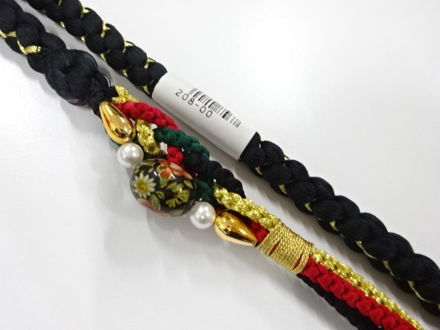 未使用品　正絹　振袖用　手組帯締め