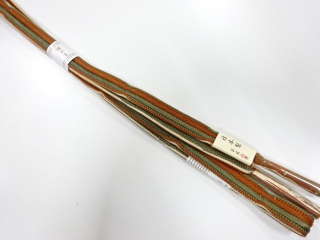 大特価品　上質　未使用品　翠嵐工房　正絹　手組帯締め