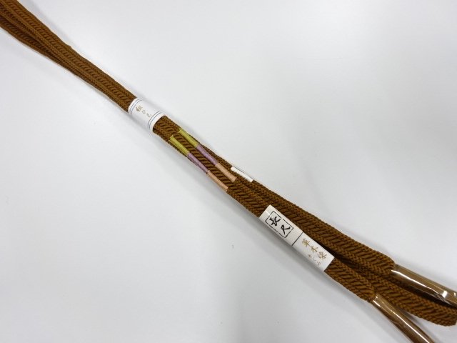 大特価品　上質　未使用品　正絹　手組帯締め（長尺）