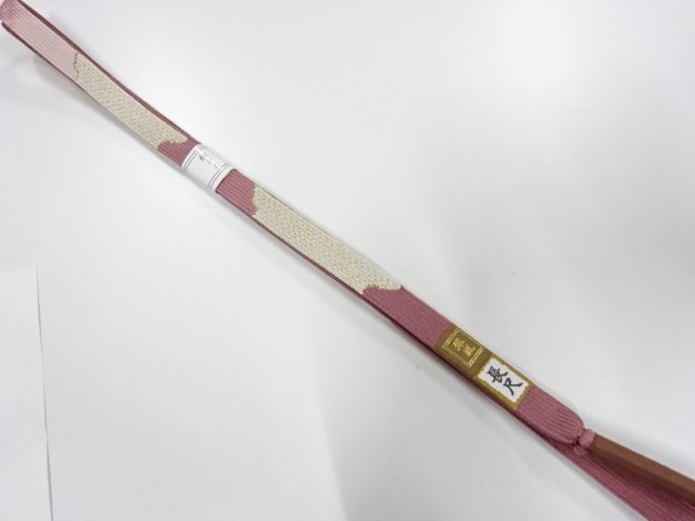 大特価品　上質　未使用品　正絹　手組帯締め（長尺）
