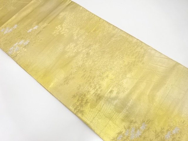 SALE!! アンティーク　笹模様織り出し袋帯（材料）