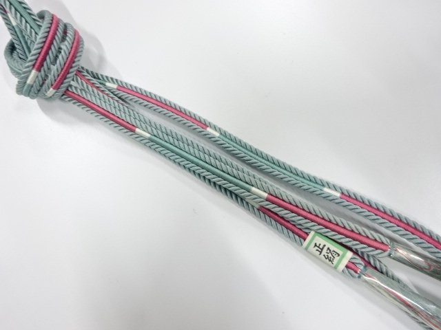 未使用品　正絹　手組帯締め