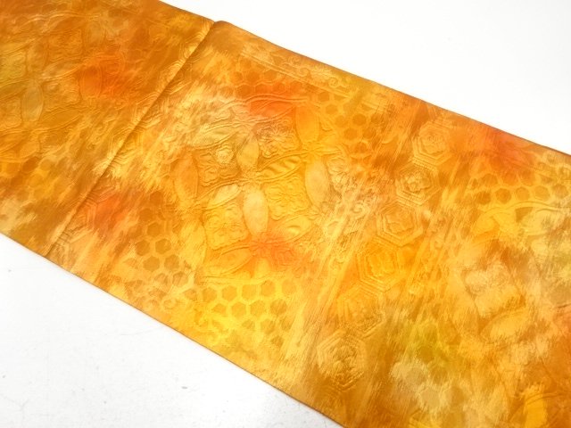 SALE!! JAPANESE KIMONO / UNUSED FUKURO OBI (NON-TAILORED) WOVEN / A CLASSIC P
