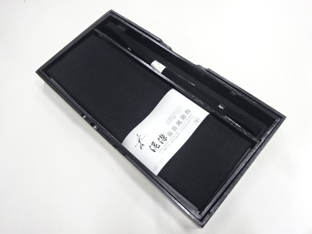 未使用品　正絹　喪服用　夏用帯揚げ・帯締めセット