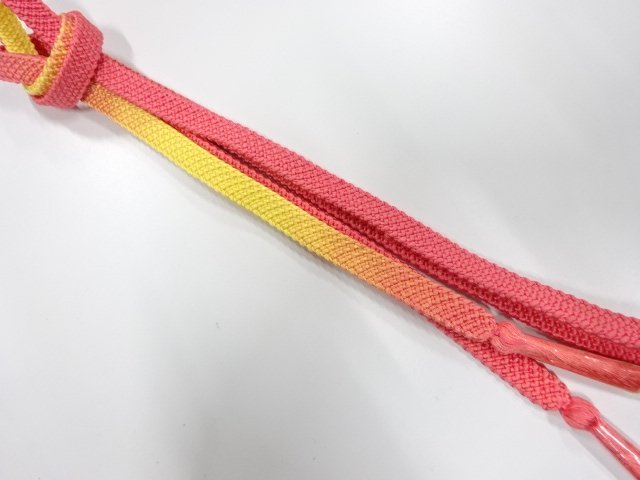 未使用品　正絹　手組帯締め