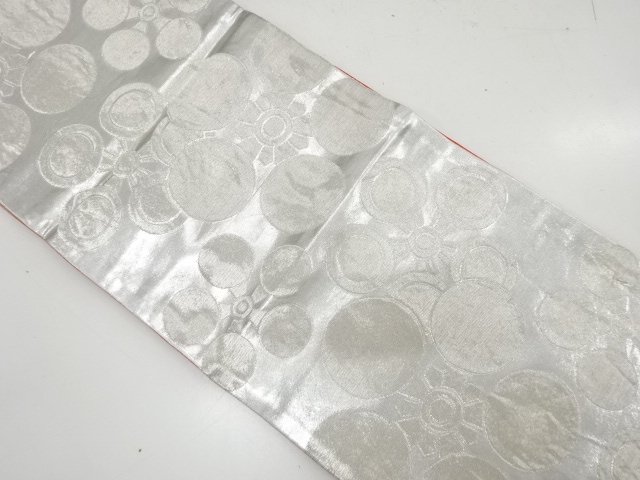梅鉢模様織り出し　子供帯