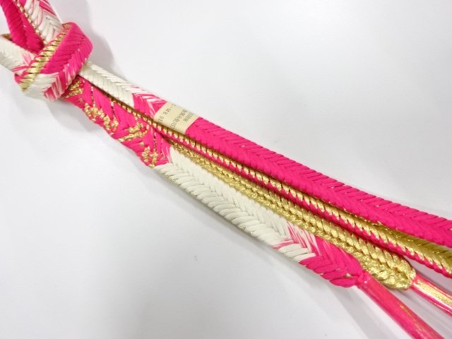 未使用品　正絹　手組帯締め