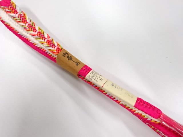 未使用品　正絹　手組帯締め