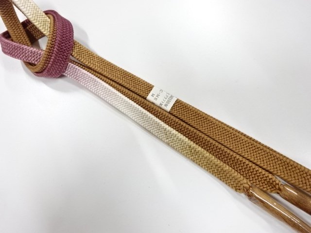 未使用品　正絹　手組帯締め