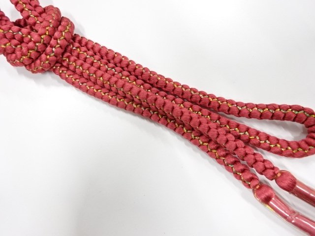 未使用品　正絹　手組帯締め