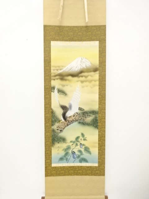 JAPANESE COLLECTIBLE / HANGING SCROLL SILK BY EGAWA / 