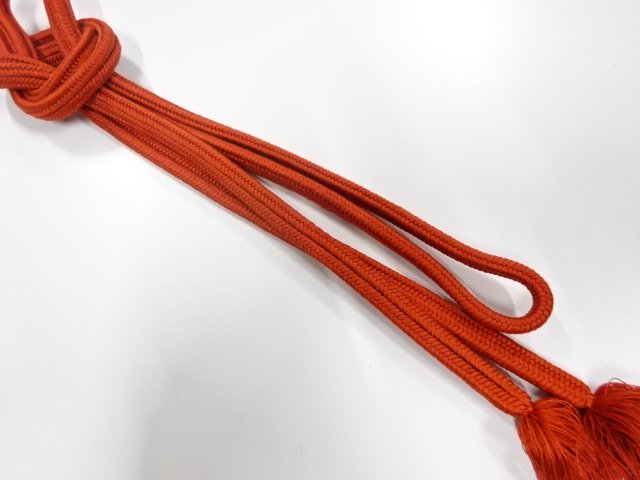 JAPANESE KIMONO / INTANGIBLE CULTURAL PROPERTY HAND-TIED OBIJIME MADE 