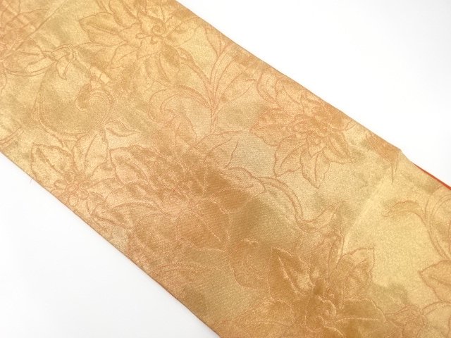 JAPANESEKIMONO / ANTIQUE KARAFANA PATTERN WOVEN NAGOYA OBI (WEARABLE)