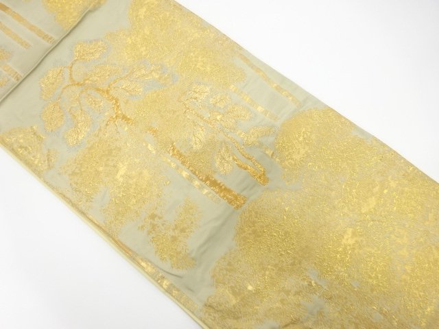 SALE!! アンティーク 樹木模様織り出し袋帯(材料)