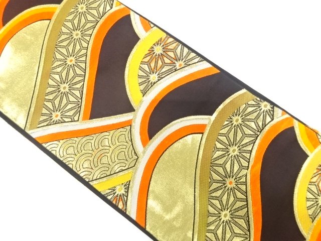 JAPANESE KIMONO / ANTIQUE CHILDRENS OBI WOVEN / A CLASSIC PATTERN / VA