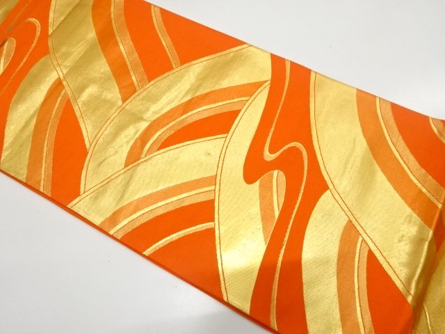 SALE!! 霞に波模様織り出し　袋帯