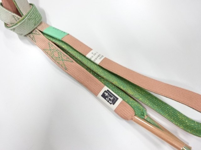 JAPANESE KIMONO / UNUSED HAND-TIED OBIJIME