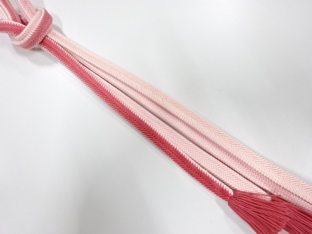 JAPANESE KIMONO / TWISTED TASSEL HAND-TIED OBIJIME