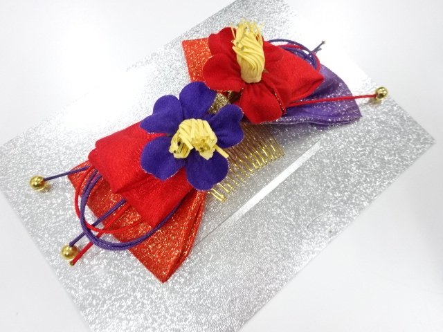JAPANESE KIMONO / ANTIQUE RIBBON HAIR ACCESSORY