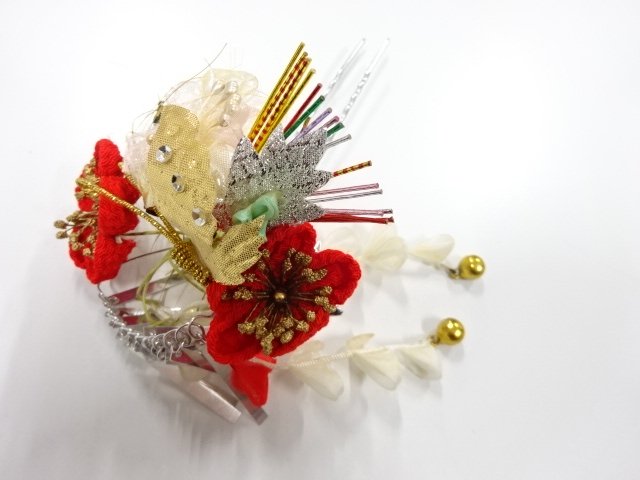 SALE!! JAPANESE KIMONO / ANTIQUE PINCHED WORK BIRABIRA