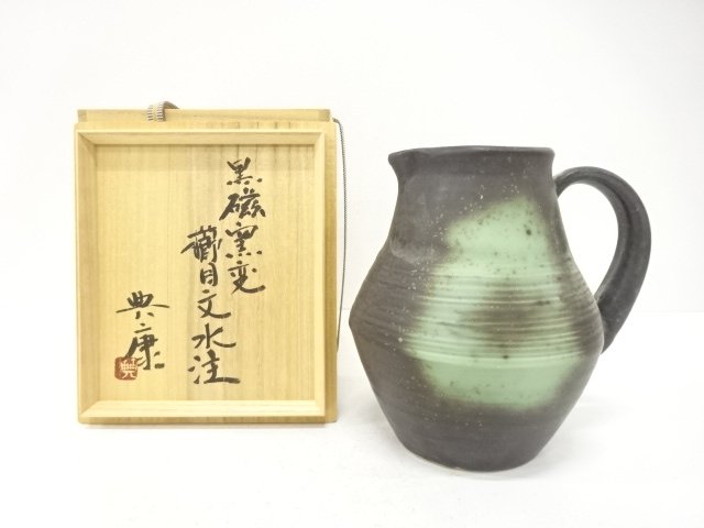 JAPANESE COLLECTIBLE / NORIYASU TSUCHIYA / BLACK PORCELAIN / COMB PATT