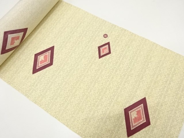 アンティーク　重ね菱模様　着尺反物