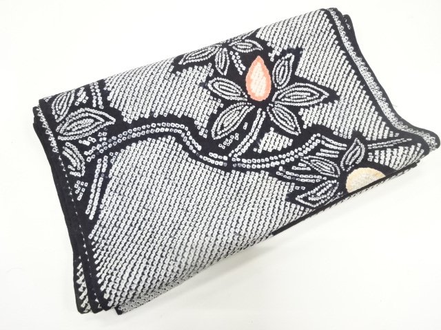 JAPANESE KIMONO / ANTIQUE HONSOH SHIBORI EDAHANA PATTERN HAORIARAIHARI