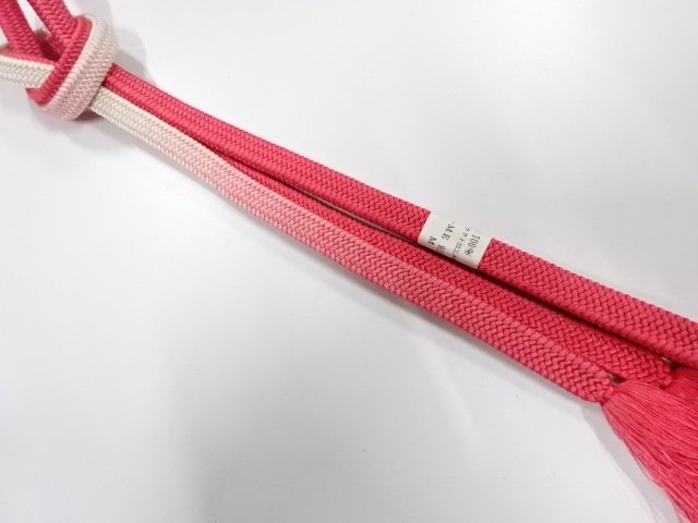 未使用品　正絹　手組帯締め