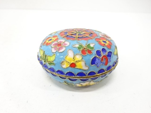 JAPANESE COLLECTIBLE / CLOISONNE INCENSE CONTAINER