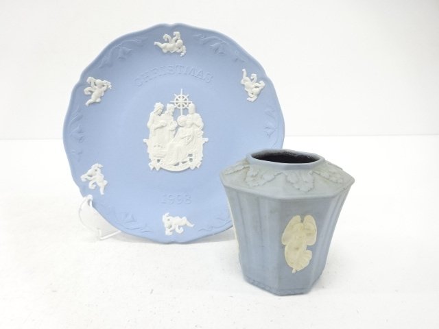 WEDGWOOD　ウェッジウッド　ジャスパー　プレート・フラワーベースセット　洋食器