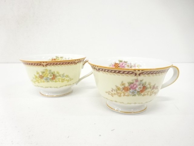 Noritake　ノリタケ　フラワー　カップペア　洋食器