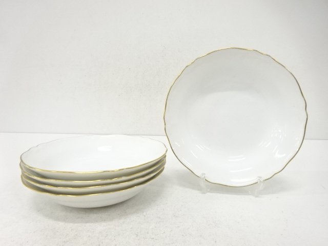 Noritake ノリタケ　ゴールドライン　スーププレート5枚(19センチ)　洋食器