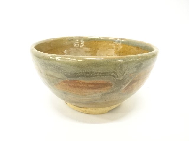 作家物　緑釉　茶碗