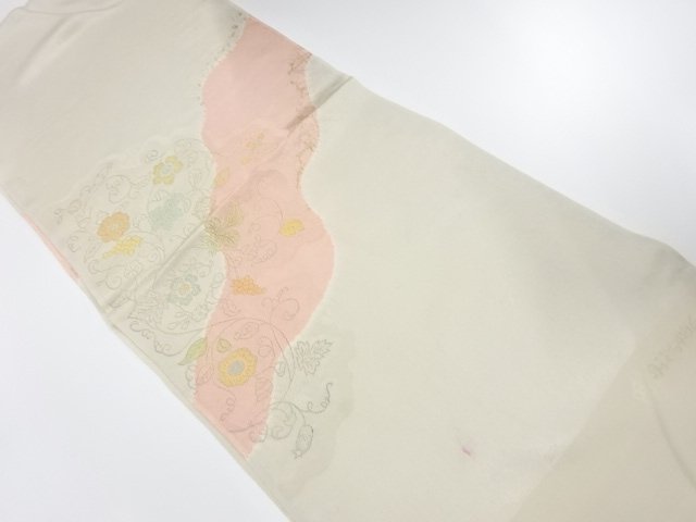JAPANESE KIMONO / ITEM UNUSED TANGO CHIRIMEN SHIBORI OBIAGE