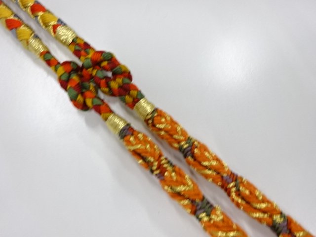 未使用品　正絹　振袖用　手組帯締め