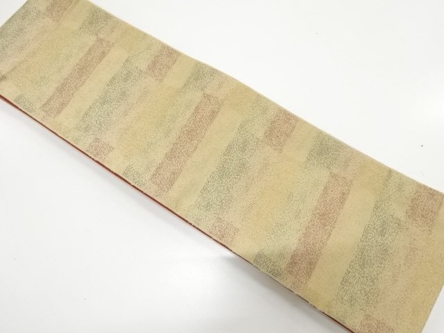 JAPANESE KIMONO / VARIED COBBLESTONE PATTERN WOVEN HANHABA OBI
